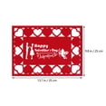 thumbnail image 2 of 4pcs/ Set Valentine's Day Placemats Tabletop Coasters Party Tableware Mats, 2 of 7