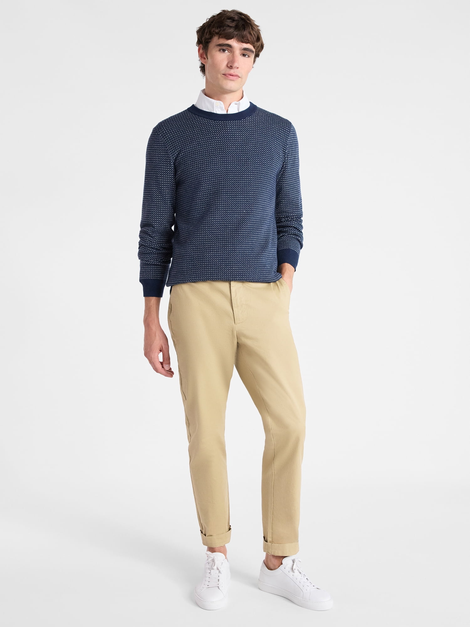 Free Assembly Men's Straight Tapered Fit Chino Pants, Sizes 29-42