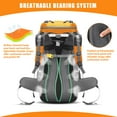 thumbnail image 4 of Mochila 60L Senderismo Impermeable Mochila Camping Ciclo de Escalada de Montaña Mochila Mochila con Tapa de Lluvia, 4 of 7