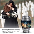 thumbnail image 4 of Owl Cremation Urns For Adult Brother, Blue Keepsake Memorial Urn For Mom Ashes, Decorative Small Urns For Adult Male And Female, Blue Urn For Husband And Wife Ashes Size, 3 Inch, 4 of 7