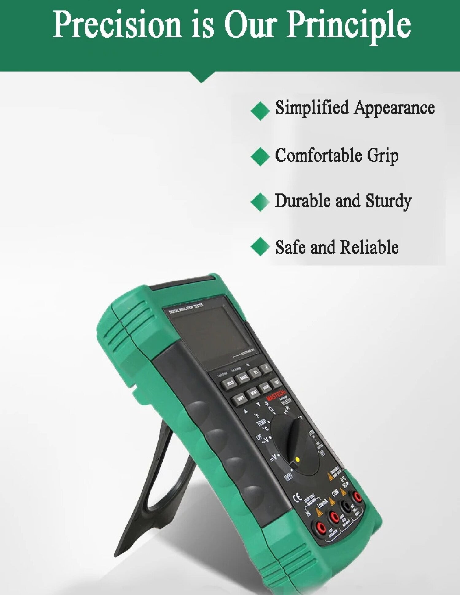 MASTECH MS5208 Insulation Testers Digital Multimeter Insulation Resistance Meter True RMS AC Voltage Current Temperature Tester(MS5208)