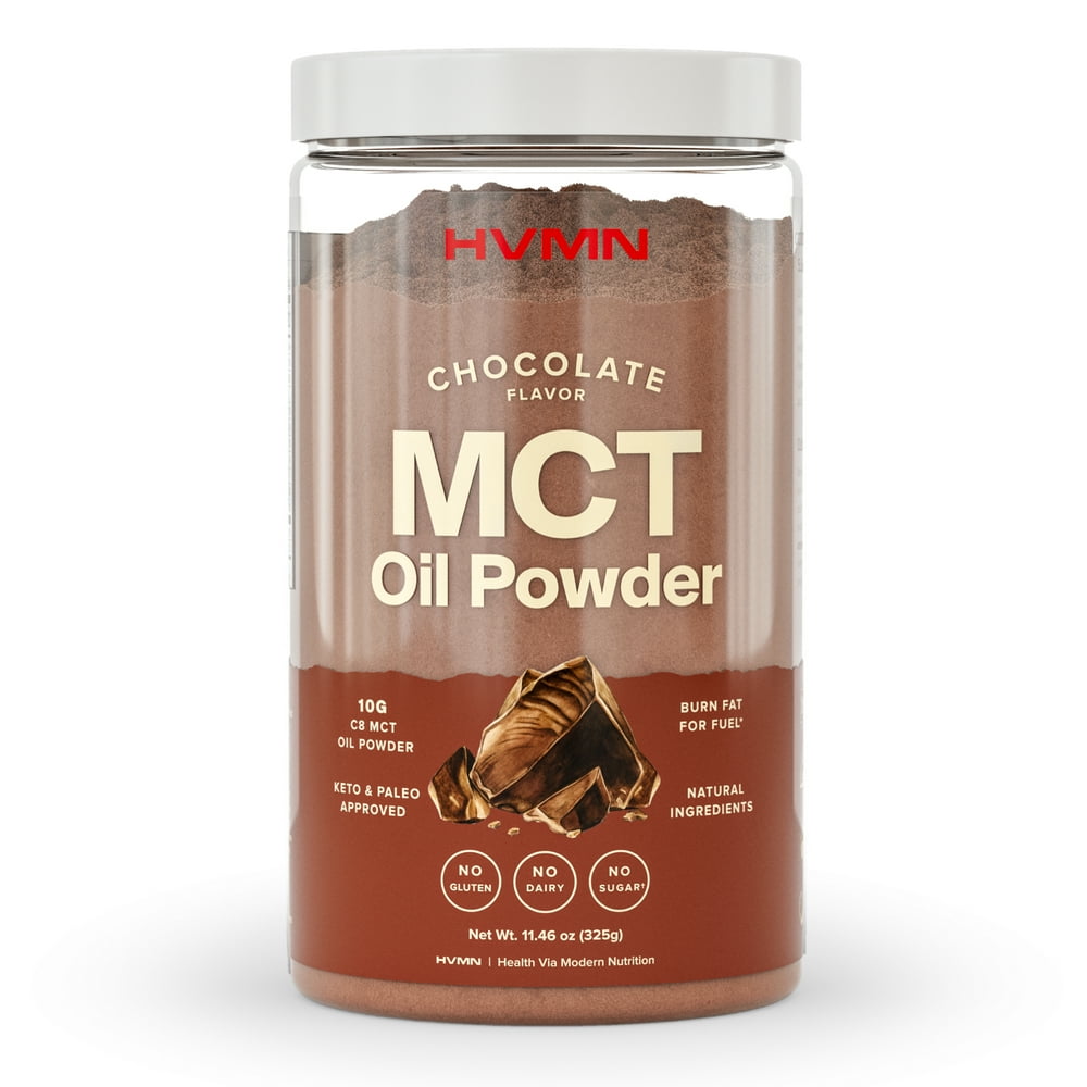 H.V.M.N. MCT Oil Powder, Chocolate, 25 Servings Pure C8