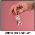 thumbnail image 3 of OFFIGAM Set of 5 Lightweight Coffee Cup Keychains, Cute Coffee Pendant Charms for Home, Keys, and Bag Accessories, 3 of 7