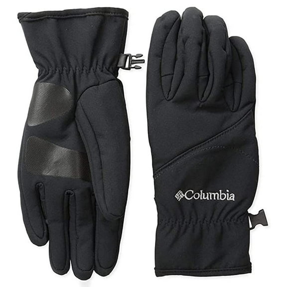 Columbia Women Winter Omni-Shield Alpine Fur Softshell Gloves (L, Black)