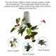 thumbnail image 4 of Naiovety Maceta colgante de jardín con cielo invertido, maceta al revés, cesta de almacenamiento de maceta, rotación de 360 ​​grados Jardín y Patio No. 4 Naiovety HA025188-04, 4 of 6