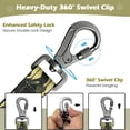 thumbnail image 3 of Heavy Duty Dog Leash, 4-7FT Shock Absorbing Bungee with 2 Padded Handles, Metal Carabiner & Seatbelt for Large Dogs, 3 of 4