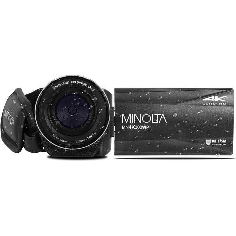 MINOLTA MN4K300WP 4K Ultra HD / 56 MP Waterproof Video Camcorder