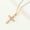 Gold Powder, variant on Cross Pendant Colorful Zircon Delicate Chain Item