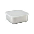 thumbnail image 5 of Tramontina 3-Piece Stainless Steel Square Container Set with Frosted Lid, Dishwasher Safe, 5 of 5