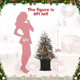thumbnail image 2 of 3 ft pre-lit mini artificial christmas tree con 78 battery-operated LED lights, 2 of 6