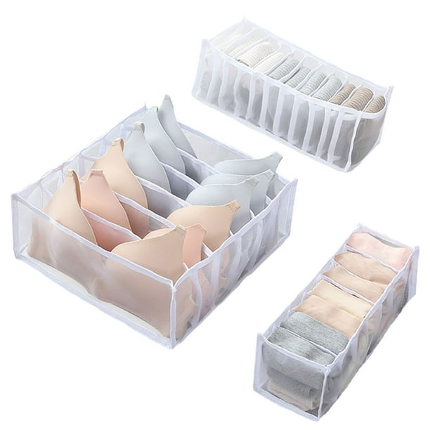 Underwear Storage Box Resuable Clothes Organizer Basket Flodable Drawer
