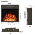 thumbnail image 2 of Chimenea eléctrica insertable Vabches 18 con mando a distancia, 2 of 7