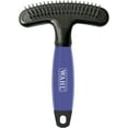 thumbnail image 1 of shiyou-Canada Double Row Rake & Shedding Blade, Rotating Pins and Blade Teeth, Great to Remove Loose Fur and Reduce Shedding, Comfort Grip Gel Handle, Great for Dog Grooming - Model 58443, 1 of 4