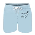 thumbnail image 3 of Mens Casual Pantalones Cortos en Forma de Corazón Impreso Cordón Bolsillo Playa, Poliéster Spandex para Primavera Verano Al Aire Libre Y Diario, 3 of 8