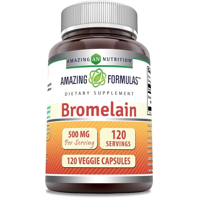 Amazing Nutrition Bromelain 500mg Apoyo Digestivo 120 Tabs
