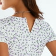 thumbnail image 4 of xiaxaixu Combinaison Femme, Manches Courtes Col en V Imprimé Floral Boutons Printemps Été Short, 4 of 10