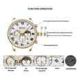 thumbnail image 4 of Reloj Curren Análogo Hombre Caballero Acero Original 8427 Color de la correa Plateado/Blanco Color del fondo Silver Gold Black, 4 of 6