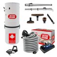 thumbnail image 1 of Ultra Clean SC100 Heavy Duty Powerful Central Vacuum System – Made in Canada – with Deluxe Electric Hose, Powerhead and Accessory Package (30 ft Direct Connect, Black), 1 of 5