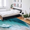 thumbnail image 6 of Area Rugs 5x8 Ft Ocean Beach Summer Sea Waves Minimalist Modern Non-Slip Washable Rug Indoor Rug Floor Mats Non Shedding Carpet for Living Room Bedroom Dining Room Home Decor, 6 of 8