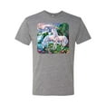 thumbnail image 2 of Unicorn Fanstasy Island Castle Animal Lover Male Premium Tri Blend T-Shirt, Premium Heather, Medium, 2 of 3