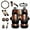 Horse USA Flag, variant on Jeiento Butterfly Car Accessories Sets 14 PCS Car Seat Covers Full Set with Flower Steering Wheel Cover Seatbelt Pads Gear Shift Knob Covers Set Rearview Mirror Cover Coasters Keychains