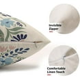 thumbnail image 5 of Sage Green Blue Pink Floral Pillow Covers 12x20 Set of 2 Spring Flower Print Decorative Throw Pillow Cases Outdoor Farmhouse Decoration for Sofa Couch Bed, 5 of 6