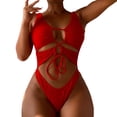 thumbnail image 1 of Gibobby Trajes de Baño Mujer Completo Bikini de mujer con tops Traje de baño sexy de verano de cuerdas Bikini de mujer adulta de cintura alta(RD1,G), 1 of 5