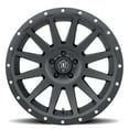 thumbnail image 2 of ICON Alloys Compression, Satin Black, 20 x 10 / 5 x 5, -12mm Offset, 5" BS, 2 of 3