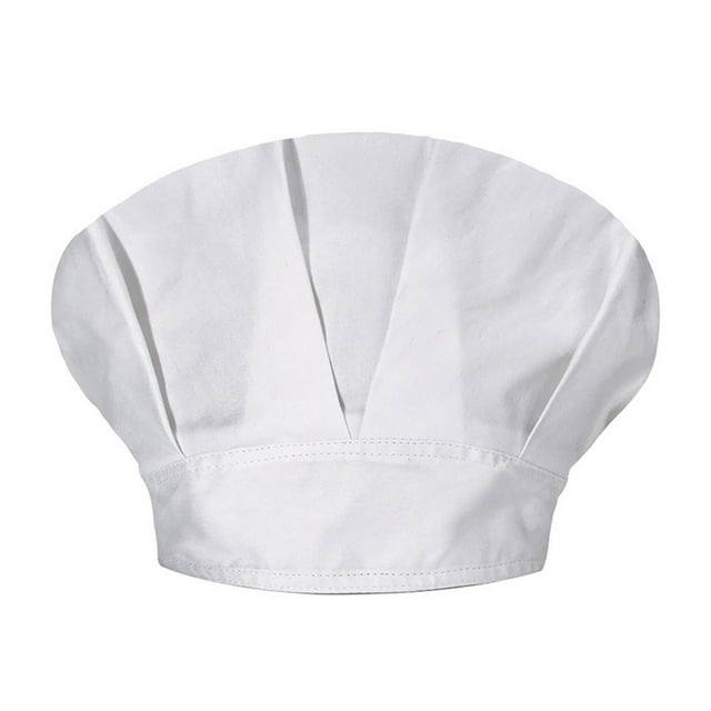 Casquette Unisexe Couleur Unie Cuisine Restauration Chapeau de Chef Anti-Huile Chapeau Bouffant