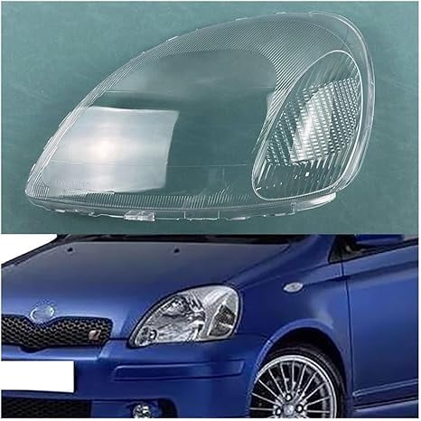 Applicable to Compatible For Toyota Yaris 1999 2000 2001 2002 Car Accessories Headlight Cover Transparent Lampshade Lamp Lens Headlamp Shell Plexiglass(Right)