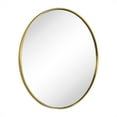 thumbnail image 6 of TEHOME Round Gold 30 inch, Brushed Brass Gold Wall Mirror for Bathroom Vanity,Bedroom & Entryway, 6 of 14