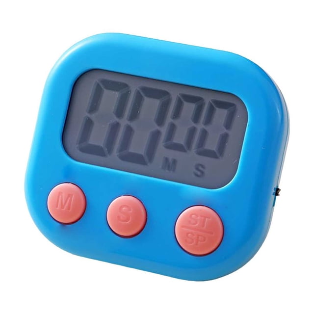 Digital Kitchen Timer Big LCD Screen Loud Alarm Strong Back And Stand Minute Seconds Count Up Countdown Operation For Homework Classroom Game Exercise Kids