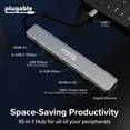 thumbnail image 4 of Plugable USB C Hub: 10-in-1 Multiport Adapter (8K/4K 144Hz HDMI 2.1, 2.5G Ethernet, 140W Charging, 10Gbps Data) Driverless IT Deployment for MacBook Pro/Air Windows Thunderbolt Chromebook, USBC-10IN1, 4 of 5