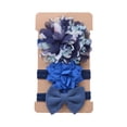 thumbnail image 1 of ZAXARRA 3 Pcs/ensemble Bandeau Fille Fleur Nœud Papillon Forme Fleur Élastique, 1 of 5