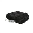 thumbnail image 3 of Serta Leena Shaggy Faux Fur Heated Throw Blanket, Electric Throw Blanket 50x60 inch, Black, 3 of 10