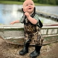 thumbnail image 5 of 8 Fans Hunting Waders for Kids, Neoprene Youth Fishing Waders with Rubber Boot, Lightweight Chest Waders for Toddler Children (Next Camo Evo(s), 4/5#), 5 of 9