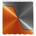 thumbnail image 3 of Ambesonne Orange Grey Shower Curtain, Machinery Modern 3D, 69"Wx84"L, Orange Grey, 3 of 3