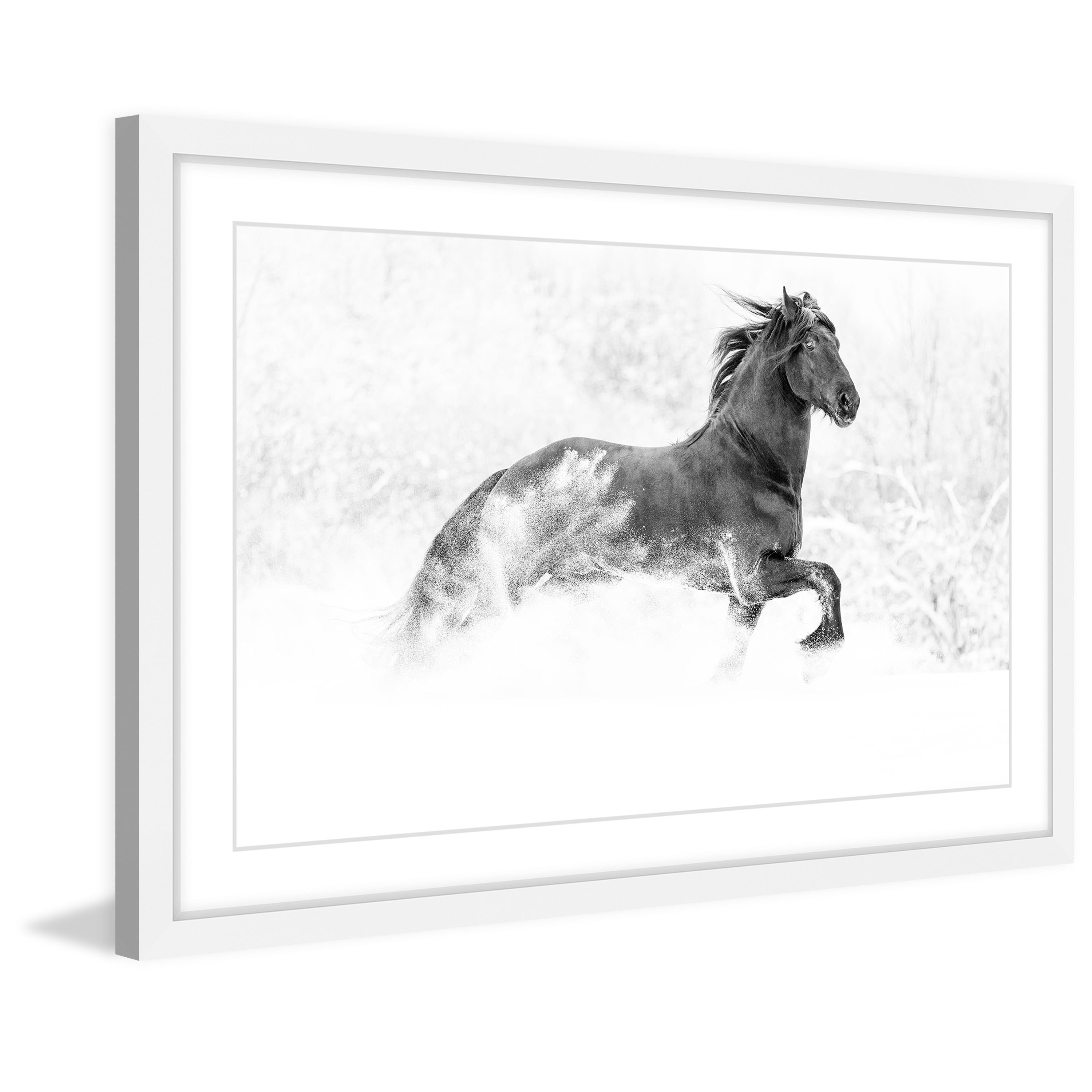 Marmont Hill "Horse Excitement" Framed Painting Print