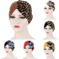 thumbnail image 5 of Travelwant Women African Turban Flower Knot Pre-Tied Bonnet Beanie Cap Headwrap, 5 of 7