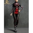 thumbnail image 4 of Mono con estampado 3D de Mecha para mujer, mono con cremallera, mono Zentai, disfraz de fiesta, traje de cosplay para mujer, 4 of 4