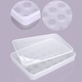 thumbnail image 3 of 2pcs Plastic Egg Tray 24 Grids Egg Storage Box Durable Egg Container Food Holder for Resturant Refrigerator Kitchen, 3 of 6
