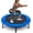 36 Inch, variant on Mini Trampoline, Exercise Fitness Rebounder for Adults & Kids, for Indoor & Outdoor Use, Foldable, Pre-Attached Springs, with Handle,