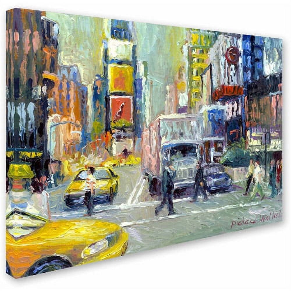 Trademark Fine Art "Times Square" Canvas Art by Richard Wallich