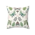 thumbnail image 2 of Colorful Moths and Floral Design - Spun Polyester Square Pillow, 2 of 3