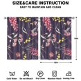 thumbnail image 2 of Modern Floral Curtains 42x54 Inch 2 Panels, Rod Pocket Blackout Drapes for Bedroom and Small Interiors, 2 of 2