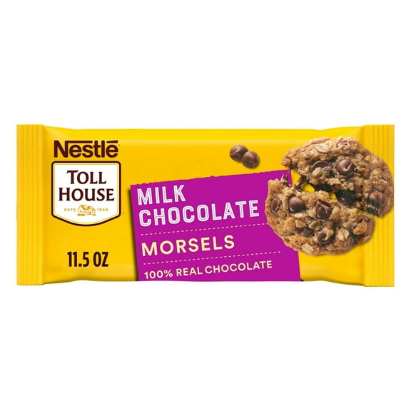 Nestle Toll House Milk Chocolate Regular Baking Chips, Morsels, 11.5 oz Bag pack of 1