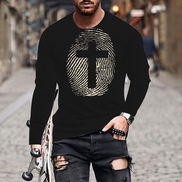 Birdeem T-Shirt à Col Rond Imprimé Mode Décontractée pour Hommes Manches Courtes