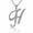 White, variant on Solid Gold Script Cursive Initial "A-Z" (Pendant)