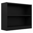 thumbnail image 2 of Bush Furniture Universal 2 Shelf Bookcase in Classic Black, 2 of 7