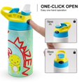 thumbnail image 4 of JJ Mikey Maizen Insulated Stainless Steel Water Bottle with Straw Vacuum Water Tumbler Reusable Leak Proof Cup, 4 of 8